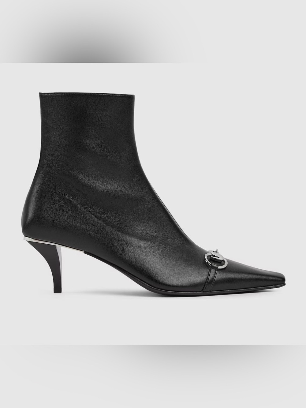 Black Leather Women’s Booties – Size 38